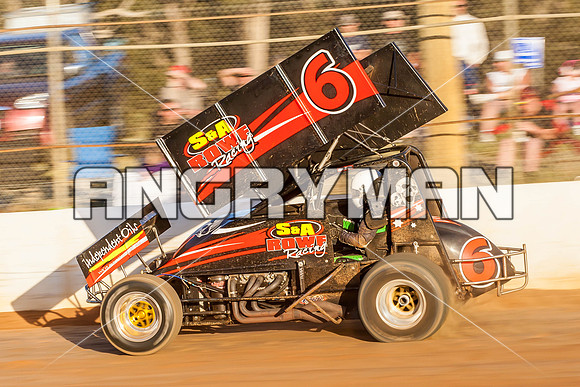 sprintcar 6 t6 adrian redpath - 6 - Carrick - 30th Nov 2013-15