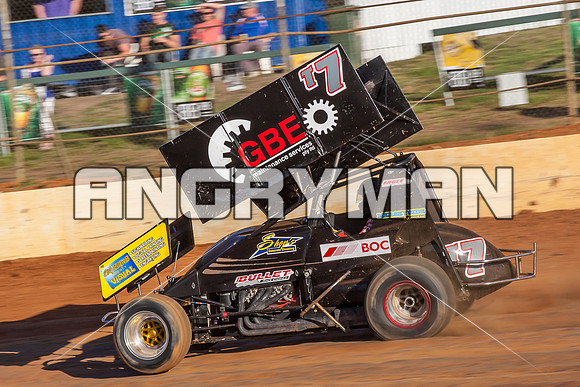sprintcar 7 t7 tim hutchins - 6 - Carrick - 30th Nov 2013-4