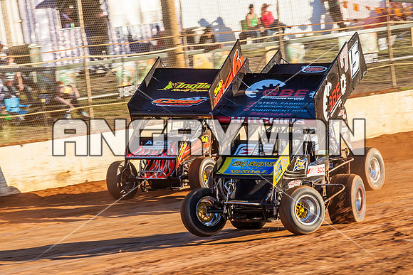 sprintcar 7 t7 tim hutchins - 6 - Carrick - 30th Nov 2013-5