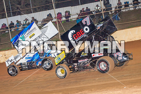 sprintcar 7 t7 tim hutchins - 6 - Carrick - 30th Nov 2013-8