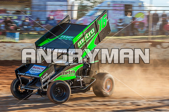 sprintcar 16 t16 adam alexander - 6 - Carrick - 30th Nov 2013-2