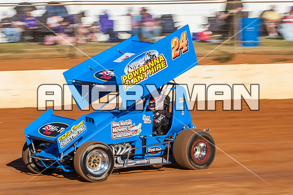 sprintcar 24 t24 shaun robins - 6 - Carrick - 30th Nov 2013-2