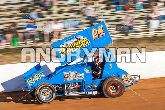 sprintcar 24 t24 shaun robins - 6 - Carrick - 30th Nov 2013-4