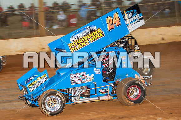sprintcar 24 t24 shaun robins - 6 - Carrick - 30th Nov 2013-8