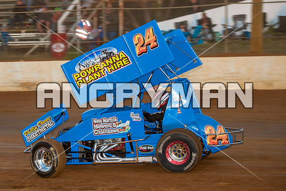 sprintcar 24 t24 shaun robins - 6 - Carrick - 30th Nov 2013-9