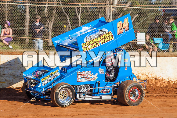 sprintcar 24 t24 shaun robins - 6 - Carrick - 30th Nov 2013