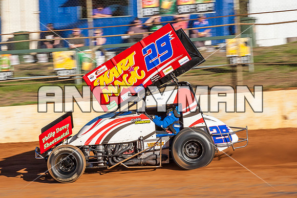 sprintcar 29 t29 robin dawkins - 6 - Carrick - 30th Nov 2013-9