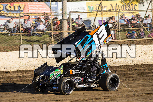 sprintcar 13 T13 Chris Gallagher - 3 - Latrobe - 24th Oct 2015