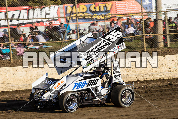 sprintcar 35 t35 Bruce Pitt - 3 - Latrobe - 24th Oct 2015