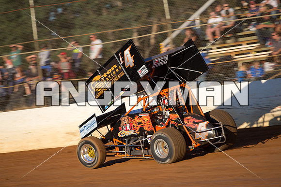 sprintcar 4 t4 Gerry Hoekstra - 21 - Carrick - 20th Feb 2016-7