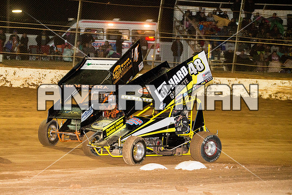 sprintcar 4 t4 Gerry Hoekstra - 21 - Carrick - 20th Feb 2016-10