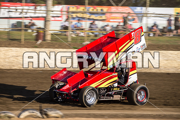 sprintcar 8 t8 Curt Smith - 14 - Latrobe - 15th Jan 2016