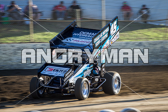 sprintcar 45 t45 Kurt Luttrell - 22 - Latrobe - 27th Feb 2016-2