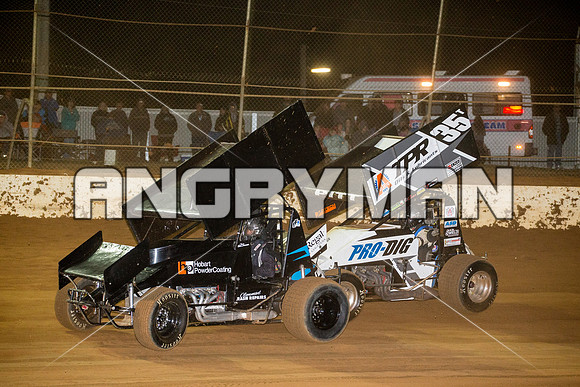 sprintcar 13 T13 Chris Gallagher - 21 - Carrick - 20th Feb 2016-8
