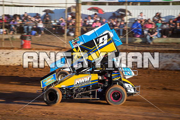 sprintcar 9 t9 chris johns - 21 - Carrick - 20th Feb 2016-2