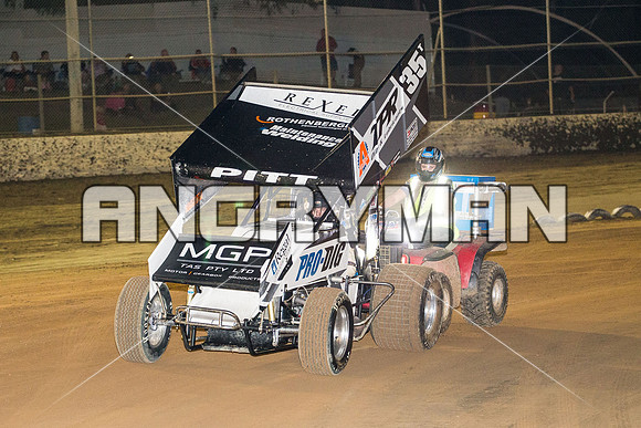 sprintcar 35 t35 Bruce Pitt - 22 - Latrobe - 27th Feb 2016-8