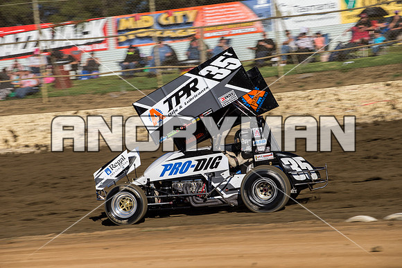 sprintcar 35 t35 Bruce Pitt - 22 - Latrobe - 27th Feb 2016-4