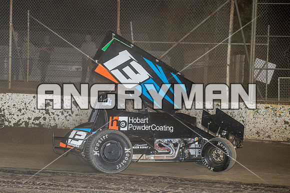 sprintcar 13 T13 Chris Gallagher - 4 - Hobart - 30th Oct 2015-12