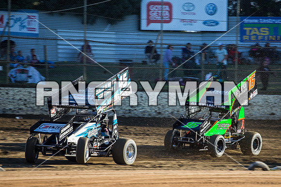 sprintcar 45 t45 Kurt Luttrell - 22 - Latrobe - 27th Feb 2016-4