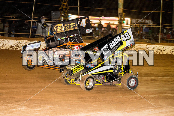 sprintcar 4 t4 Gerry Hoekstra - 21 - Carrick - 20th Feb 2016-12