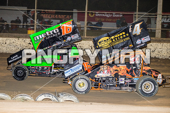 sprintcar 4 t4 Gerry Hoekstra - 14 - Latrobe - 15th Jan 2016-10