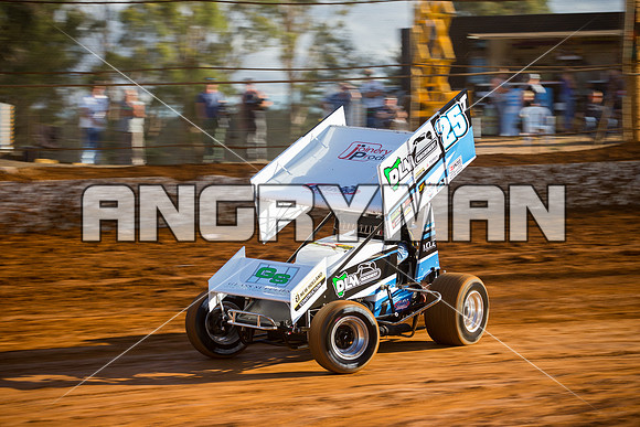 sprintcar 25 t25 anthony frost - 21 - Carrick - 20th Feb 2016