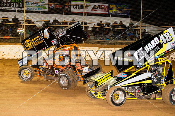 sprintcar 4 t4 Gerry Hoekstra - 21 - Carrick - 20th Feb 2016-15