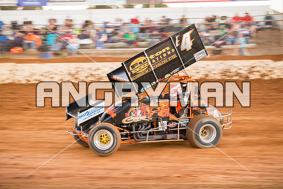sprintcar 4 t4 Gerry Hoekstra - 21 - Carrick - 20th Feb 2016-8