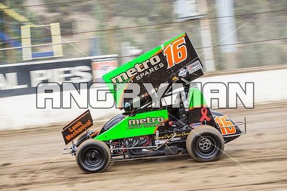 sprintcar 16 t16 Adam Alexander - 4 - Hobart - 30th Oct 2015