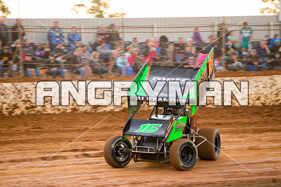 sprintcar 16 t16 Adam Alexander - 21 - Carrick - 20th Feb 2016-6