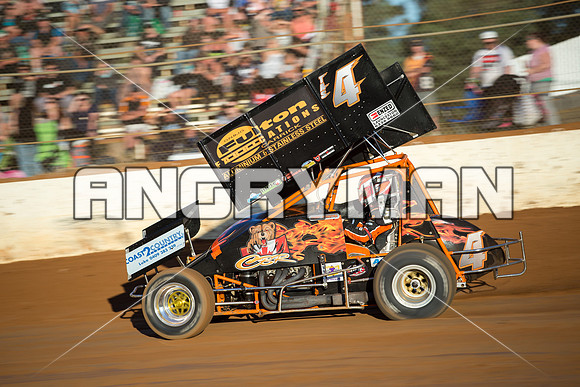 sprintcar 4 t4 Gerry Hoekstra - 21 - Carrick - 20th Feb 2016-6