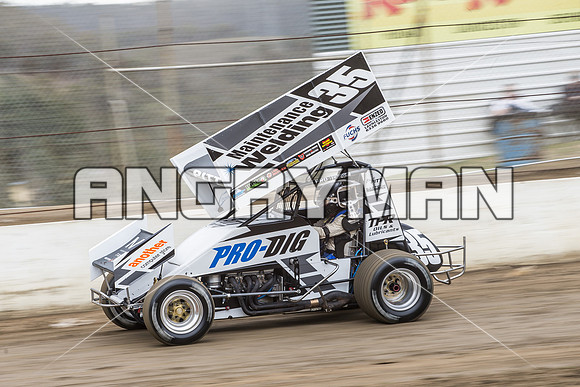 sprintcar 35 t35 Bruce Pitt - 4 - Hobart - 30th Oct 2015