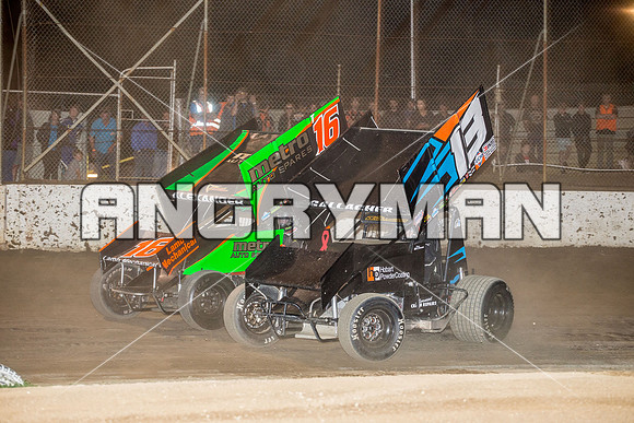 sprintcar 13 T13 Chris Gallagher - 4 - Hobart - 30th Oct 2015-11