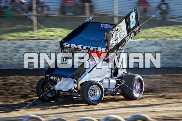 sprintcar 8 t8 Curt Smith - 22 - Latrobe - 27th Feb 2016