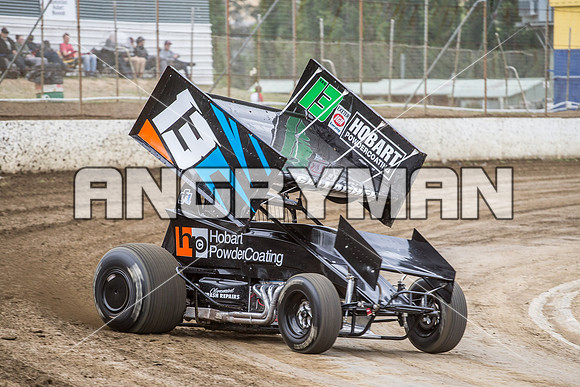 sprintcar 13 T13 Chris Gallagher - 4 - Hobart - 30th Oct 2015-4