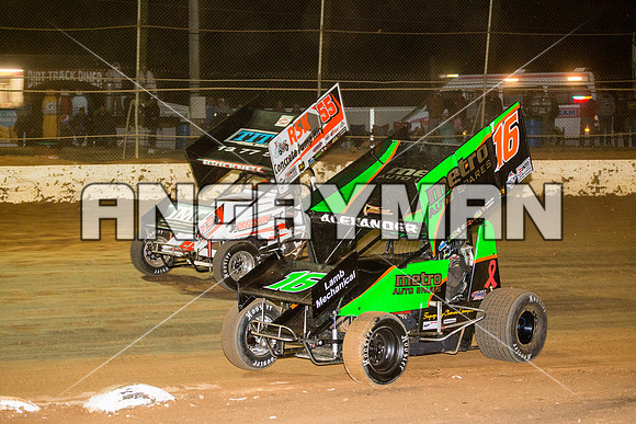 sprintcar 16 t16 Adam Alexander - 21 - Carrick - 20th Feb 2016-13