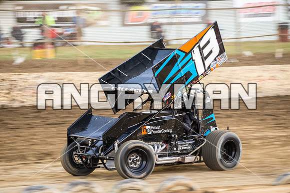 sprintcar 13 T13 Chris Gallagher - 14 - Latrobe - 15th Jan 2016-5