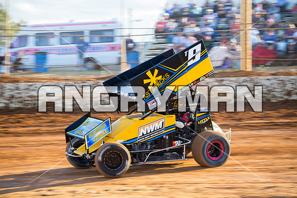 sprintcar 9 t9 chris johns - 21 - Carrick - 20th Feb 2016