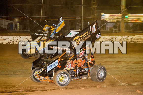 sprintcar 4 t4 Gerry Hoekstra - 21 - Carrick - 20th Feb 2016-20