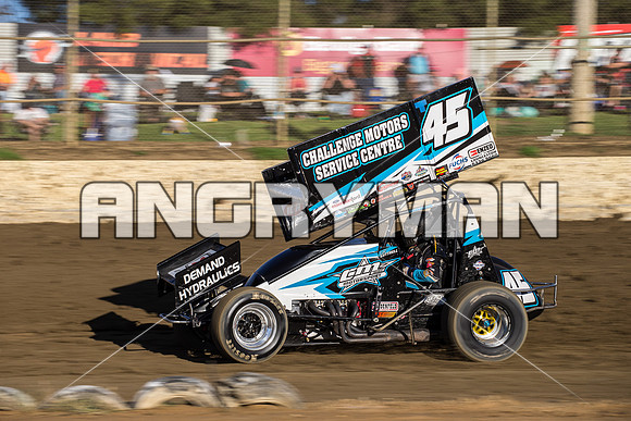 sprintcar 45 t45 Kurt Luttrell - 22 - Latrobe - 27th Feb 2016-7