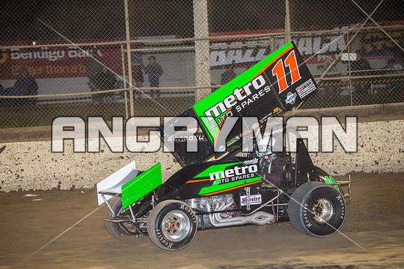 sprintcar 11 t11 Jason Redpath - 14 - Latrobe - 15th Jan 2016-10