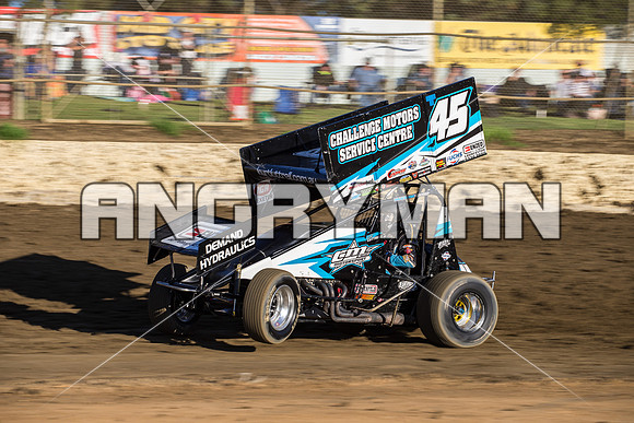 sprintcar 45 t45 Kurt Luttrell - 22 - Latrobe - 27th Feb 2016-6