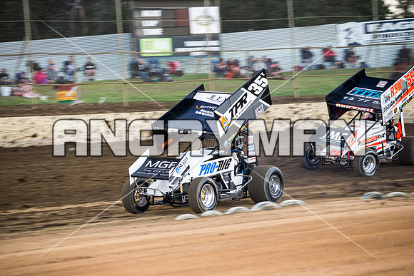 sprintcar 35 t35 Bruce Pitt - 22 - Latrobe - 27th Feb 2016-7