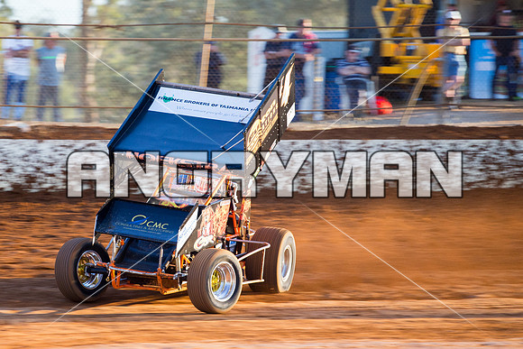 sprintcar 4 t4 Gerry Hoekstra - 21 - Carrick - 20th Feb 2016-3