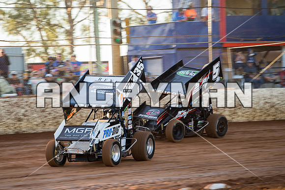 sprintcar 35 t35 Bruce Pitt - 21 - Carrick - 20th Feb 2016-2