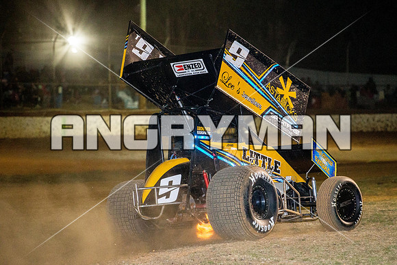 sprintcar 9 t9 chris johns - 21 - Carrick - 20th Feb 2016-20