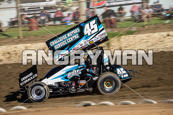 sprintcar 45 t45 Kurt Luttrell - 22 - Latrobe - 27th Feb 2016-3