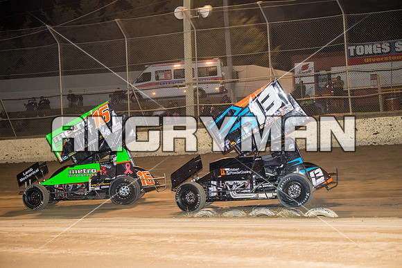 sprintcar 13 T13 Chris Gallagher - 14 - Latrobe - 15th Jan 2016-11