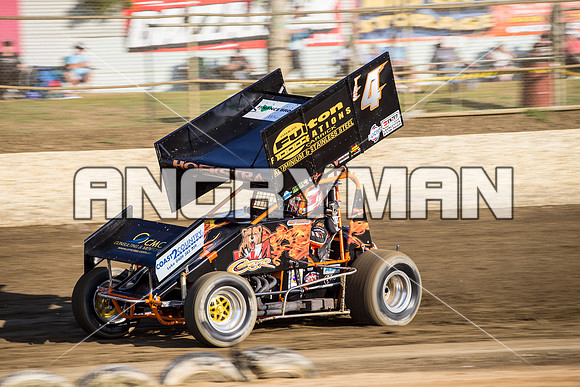 sprintcar 4 t4 Gerry Hoekstra - 14 - Latrobe - 15th Jan 2016