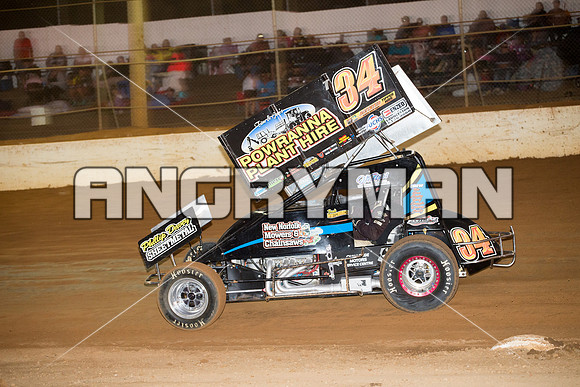 sprintcar 34 t34 Brad Whitchurch - 21 - Carrick - 20th Feb 2016-8